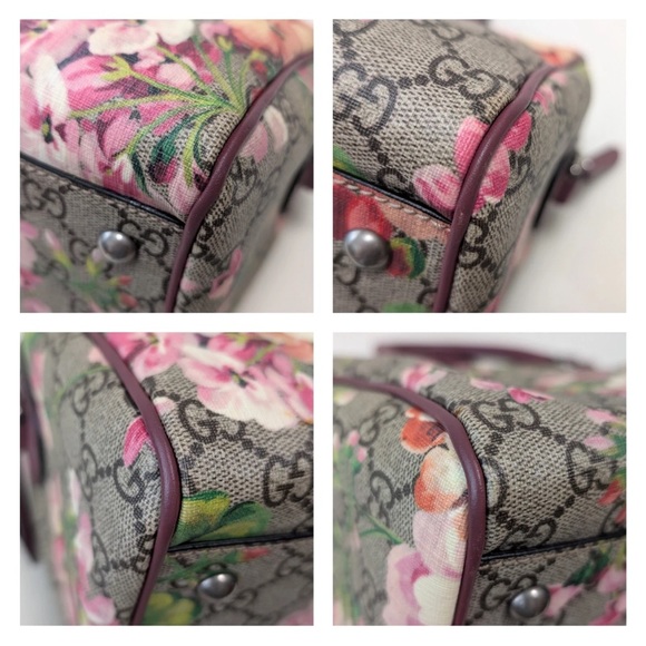 Gucci Floral Satchel Bag - Pink and Green - Picture 8 of 16